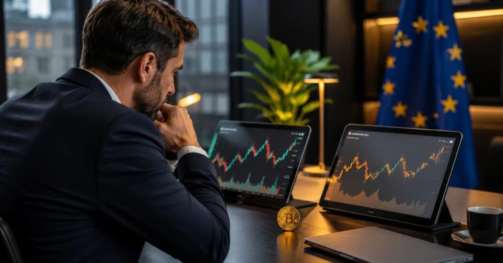 Comparativa entre los ETP de bitcoin de iShares y Amundi para inversores europeos.